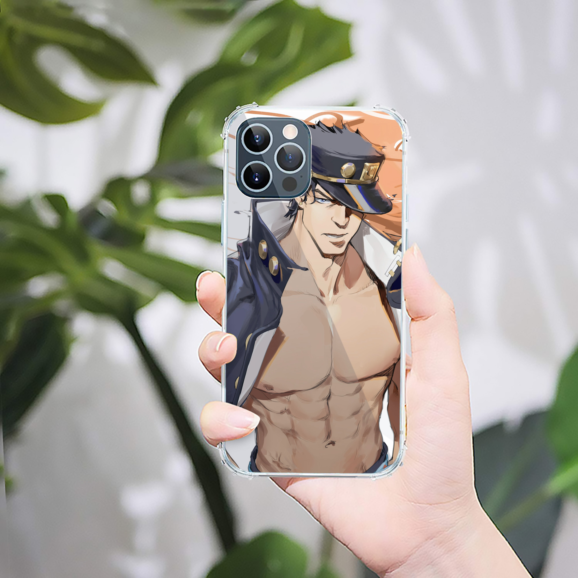（画像用） ジョジョの奇妙な冒険 JoJo's Bizarre Adventure 【iPhone 12シリーズ対応】透明スマホケース（クリアソフトケース）